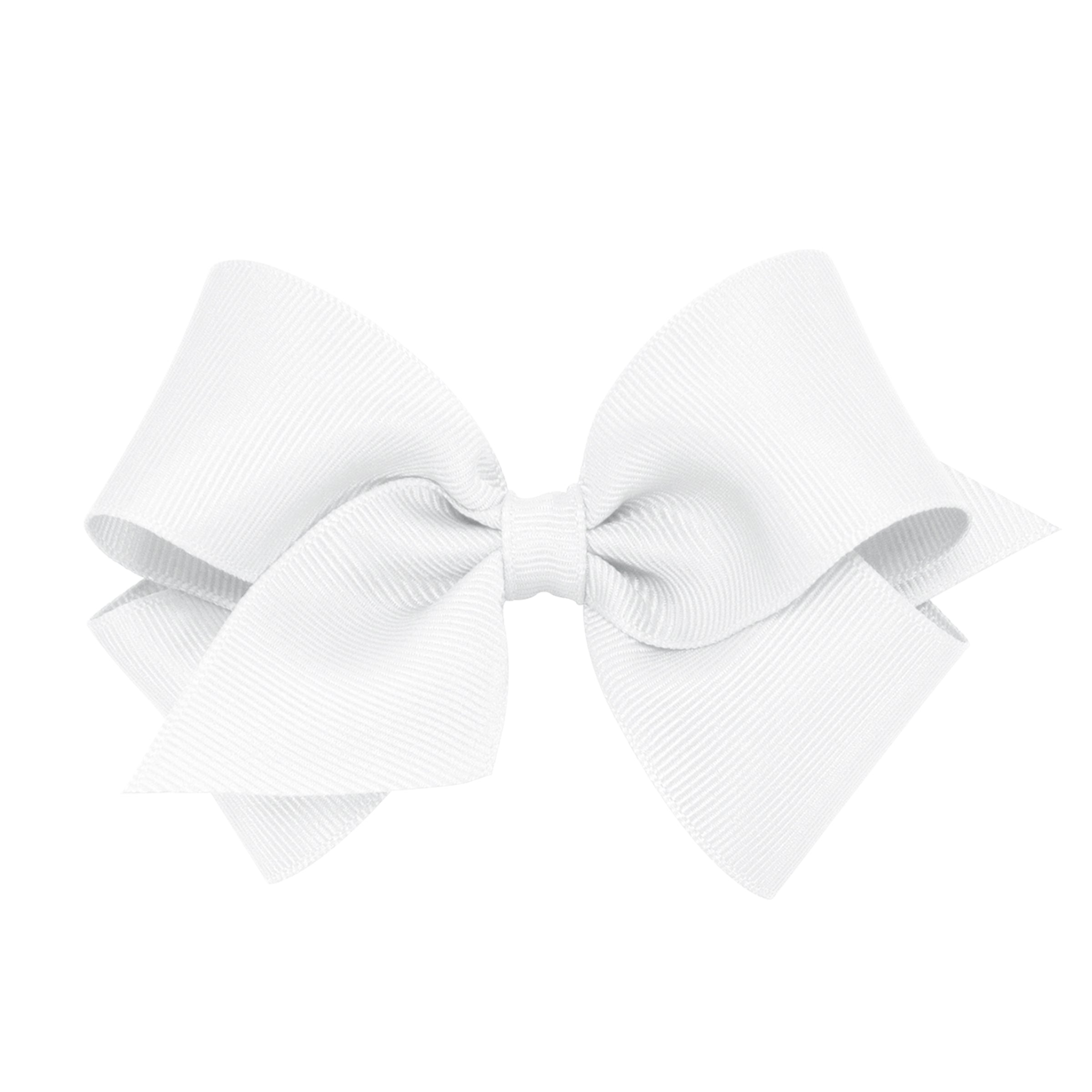 Small Classic Grosgrain Hair Bow - White from Anderson Parker
