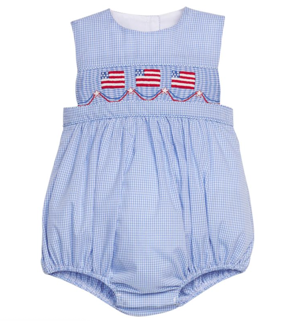 Smocked Apron Bubble - Flags from Anderson Parker