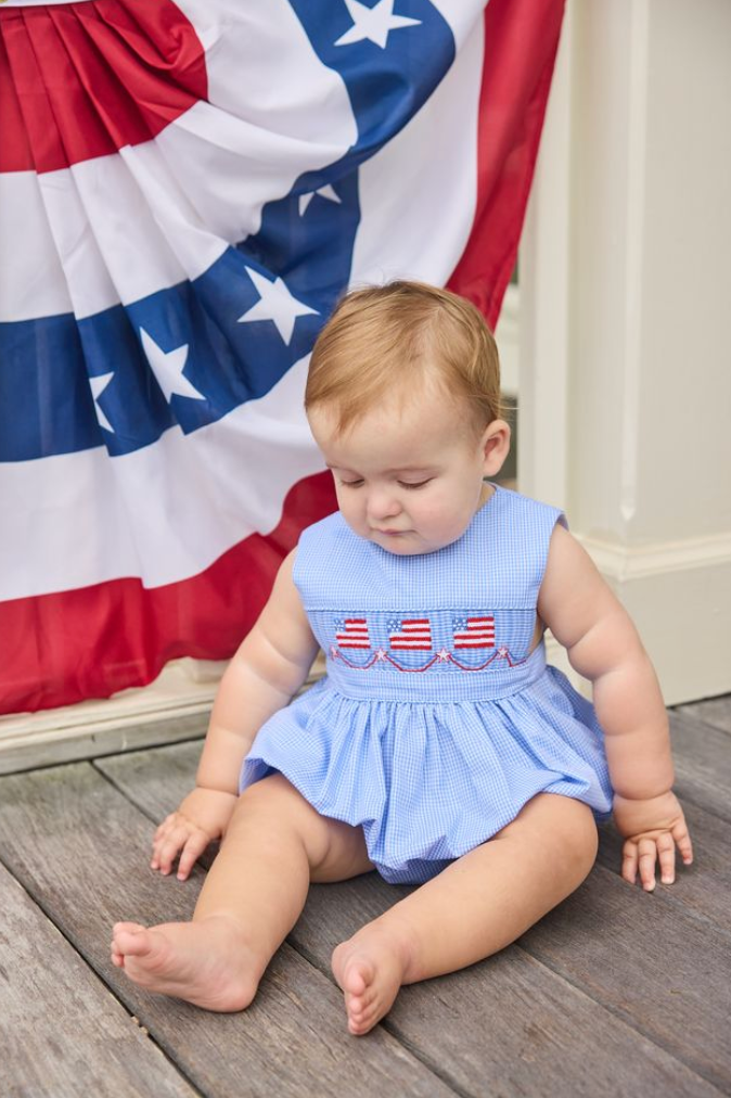 Smocked Apron Bubble - Flags from Anderson Parker