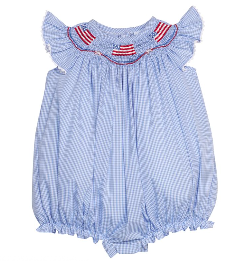 Smocked Bishop Bubble - Flags from Anderson Parker