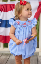 Smocked Bishop Bubble - Flags from Anderson Parker