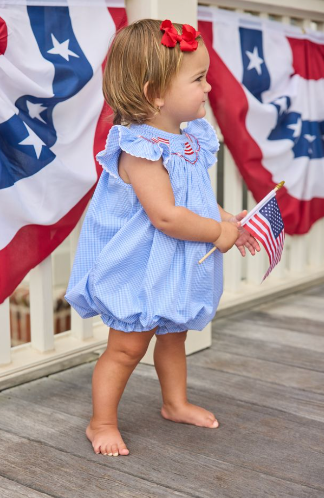 Smocked Bishop Bubble - Flags from Anderson Parker