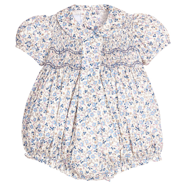 Smocked Bridget Bubble - Wisteria Floral from Anderson Parker