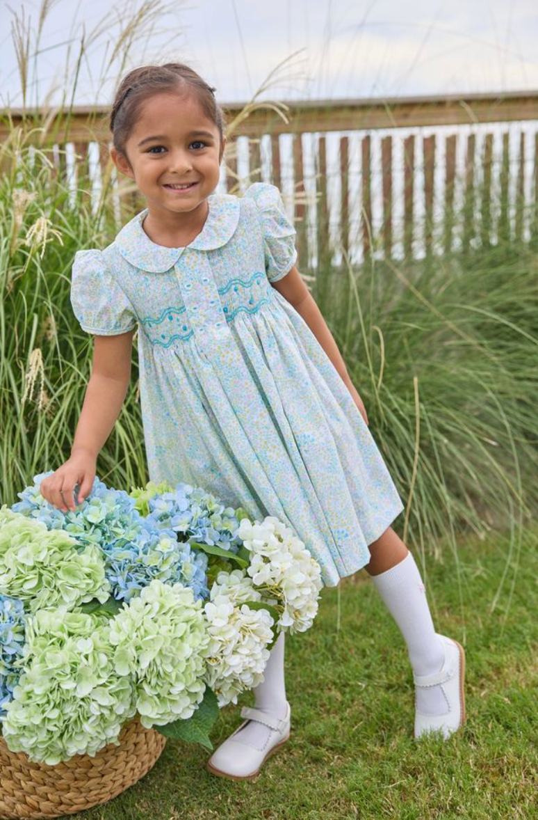 Smocked Bridget Dress - Briarcliff Floral from Anderson Parker