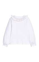 Smocked Madeline Blouse - White with Ivory from Anderson Parker