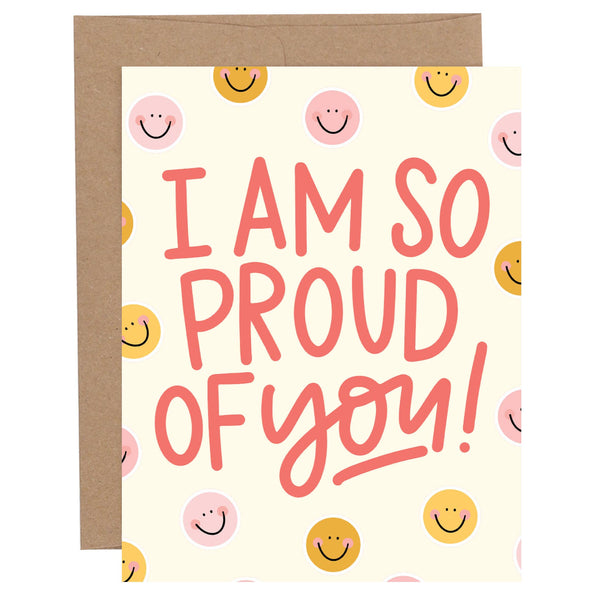 So Proud Smiley Congratulations Greeting Card from Anderson Parker