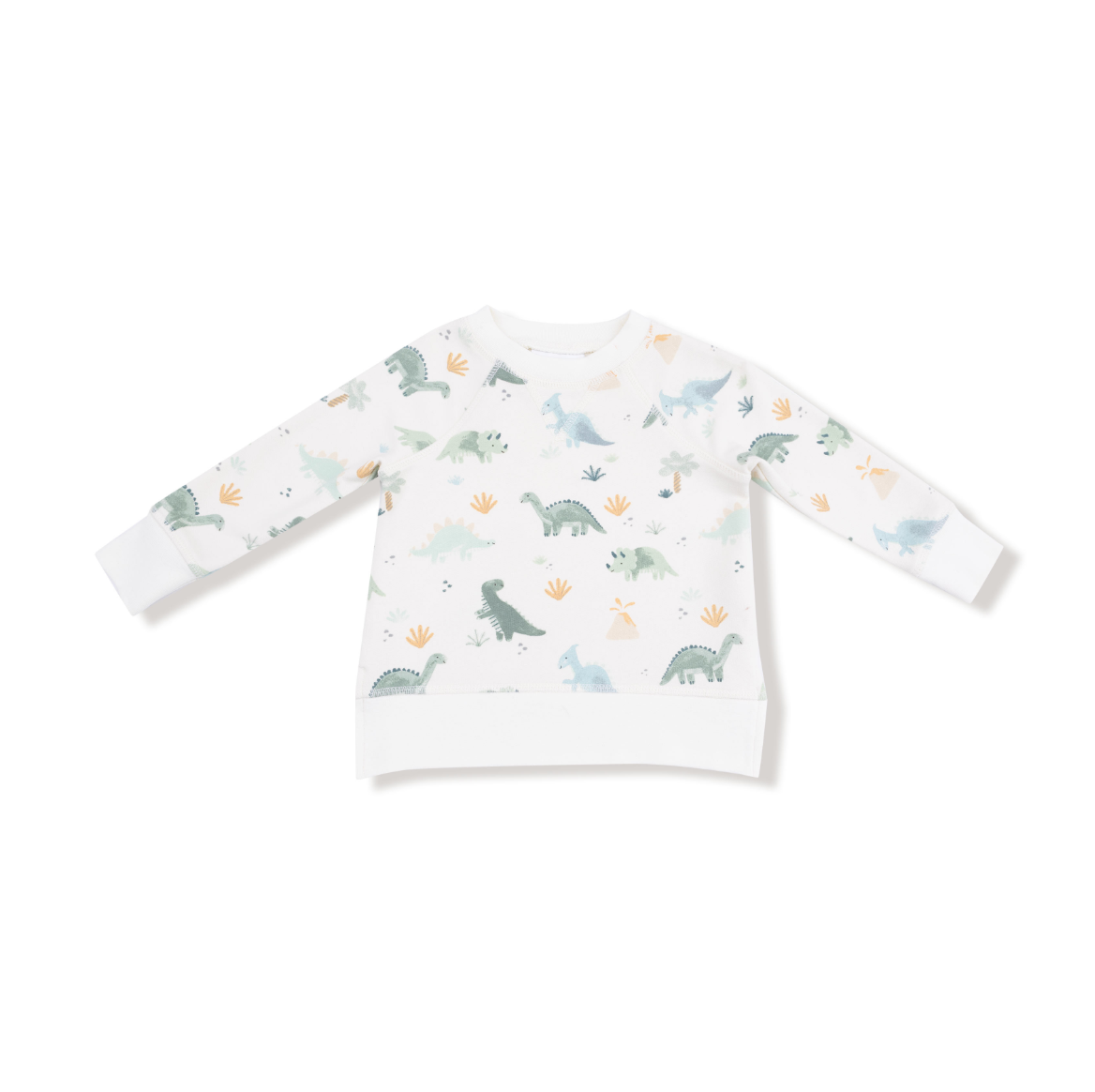 Soft Dinos - French Terry- Green - Raglan Sweatshirt + Jogger Set from Anderson Parker