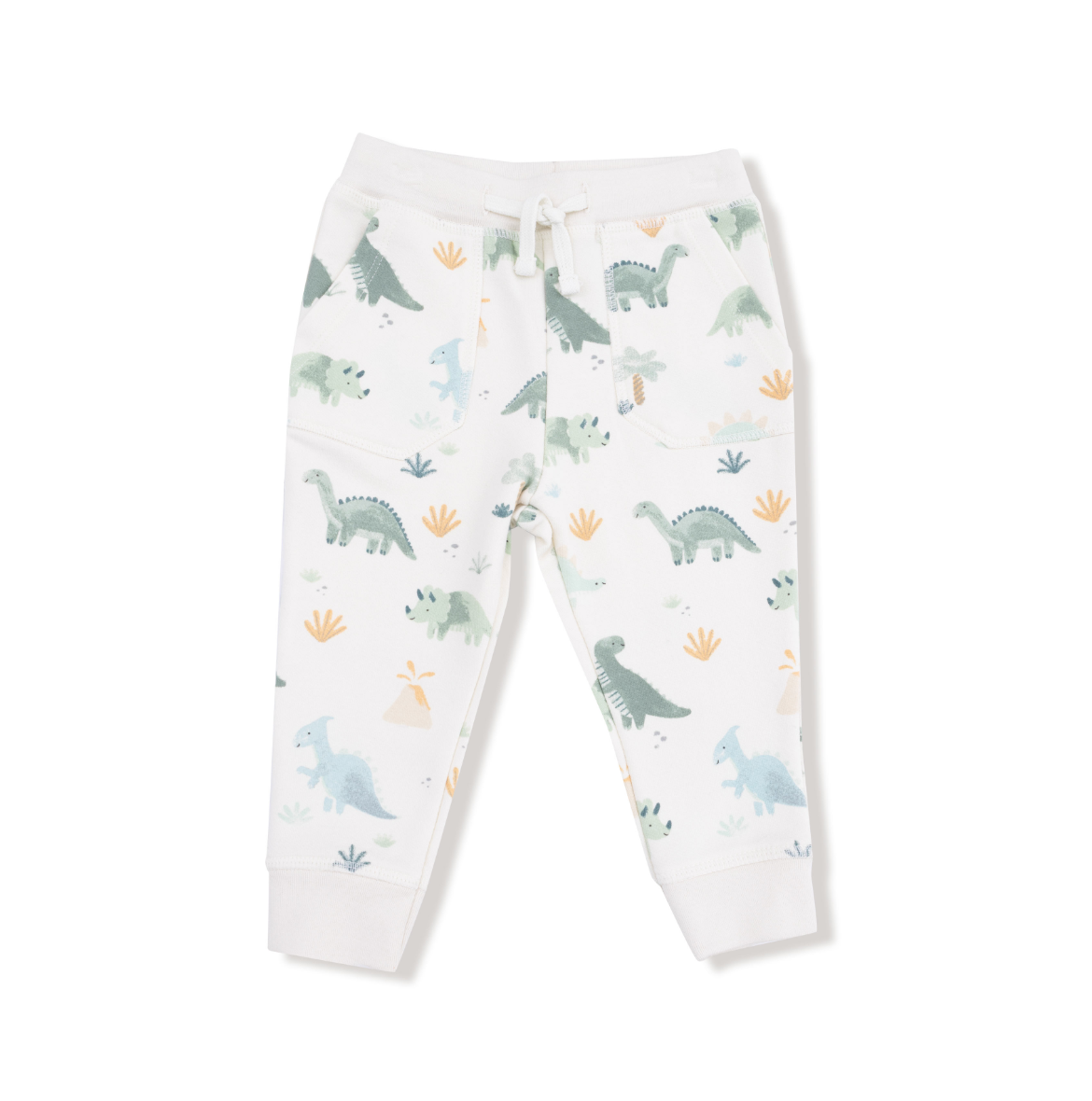 Soft Dinos - French Terry- Green - Raglan Sweatshirt + Jogger Set from Anderson Parker