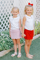 Sophie Scallop Skort Skirt Red from Anderson Parker