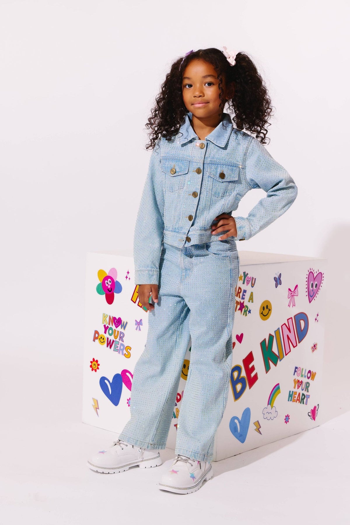 Sparkle Crystal Denim Jeans from Anderson Parker