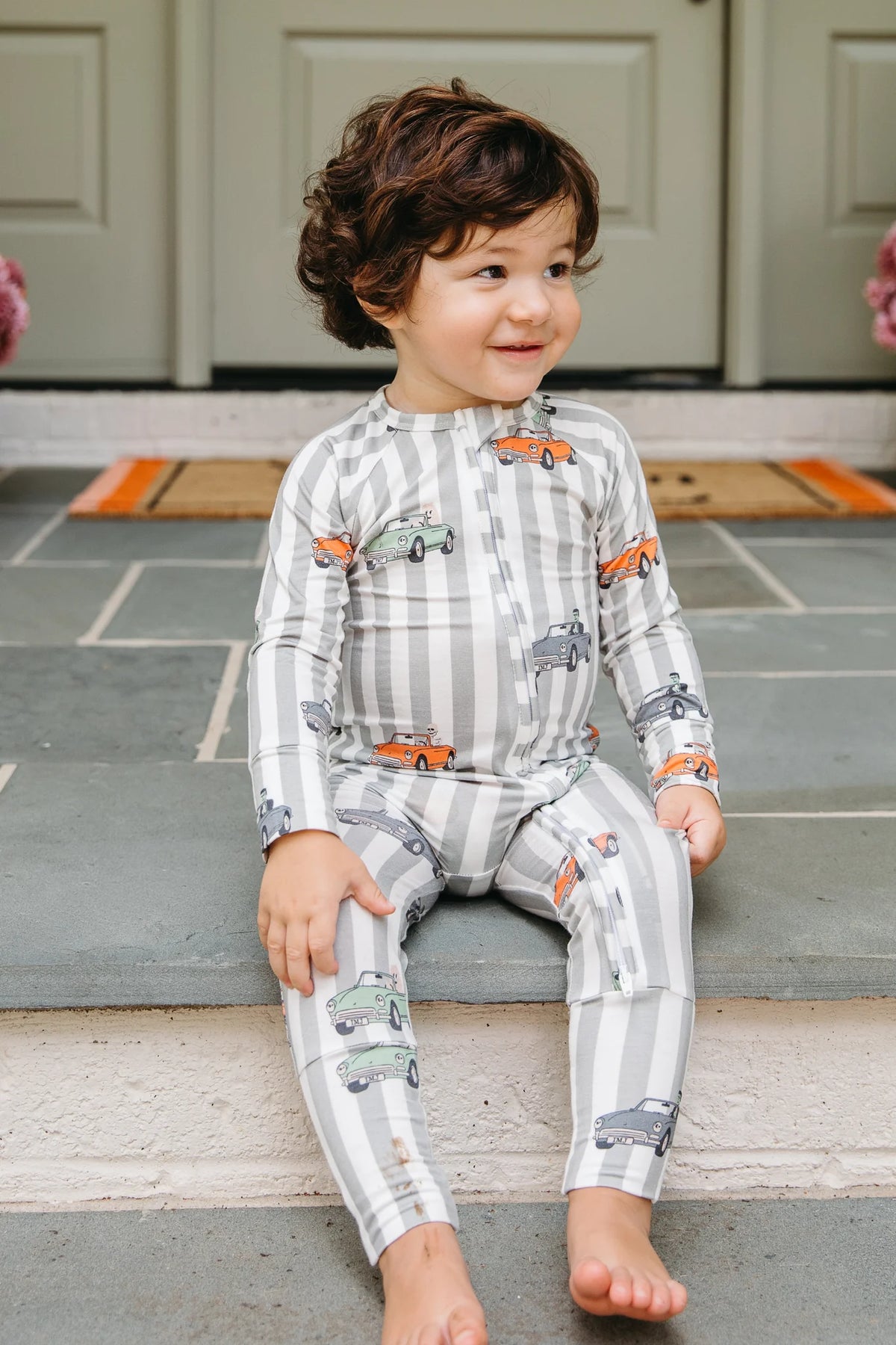 Spooky Little Riders Zipper Romper from Anderson Parker