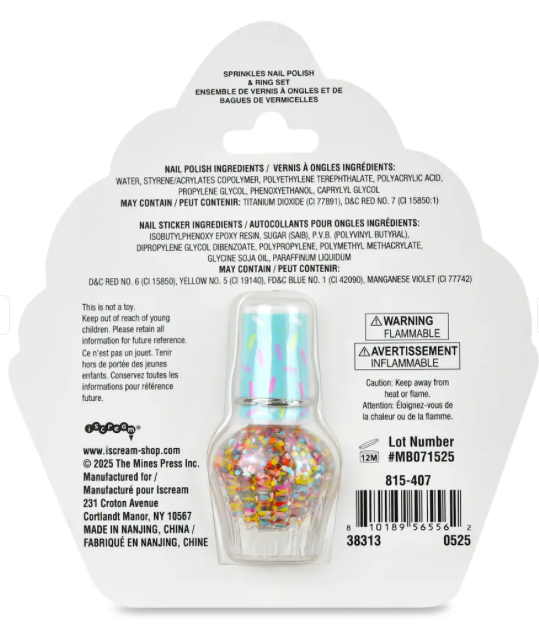 Sprinkles Nail Polish & Ring Set from Anderson Parker