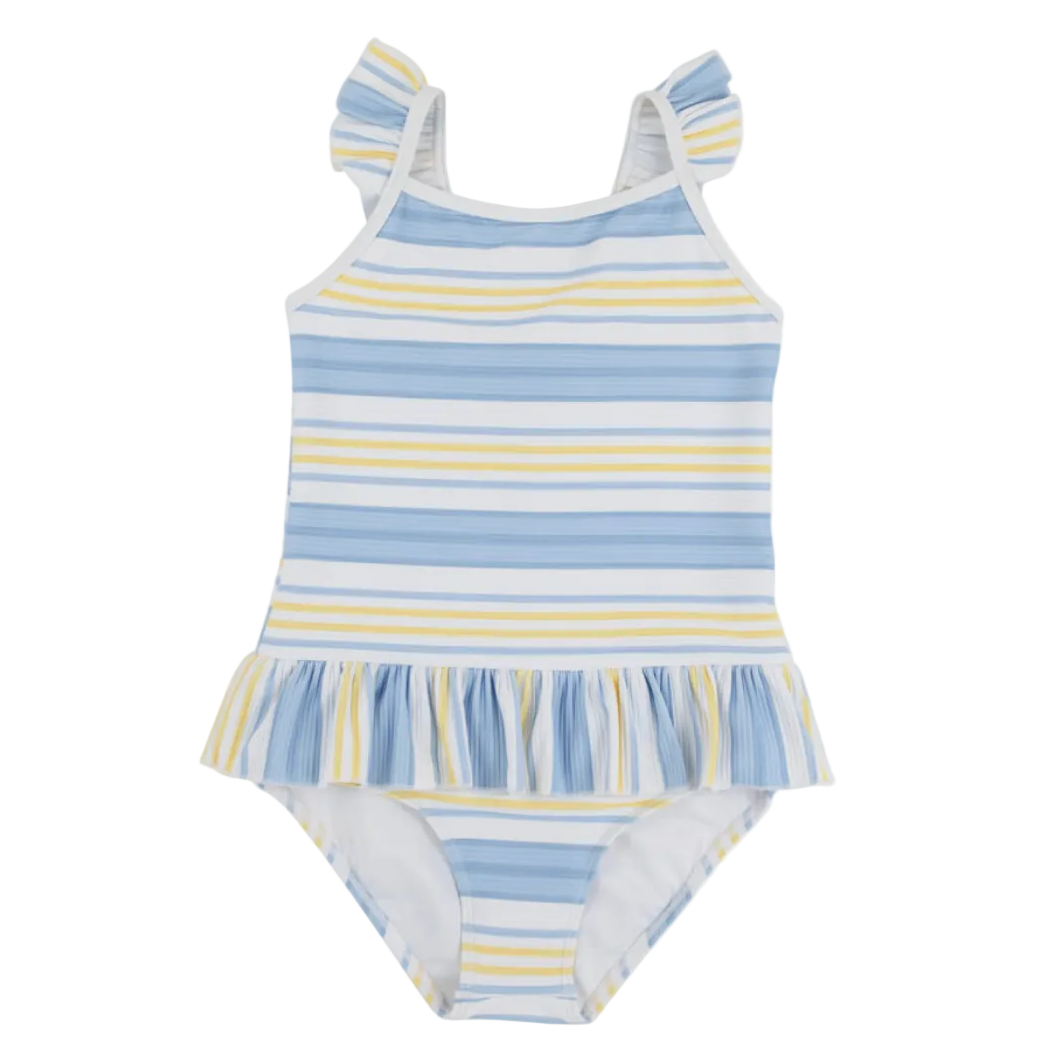 St. Lucia Swimsuit - SoBro Stripe/Worth Ave White from Anderson Parker