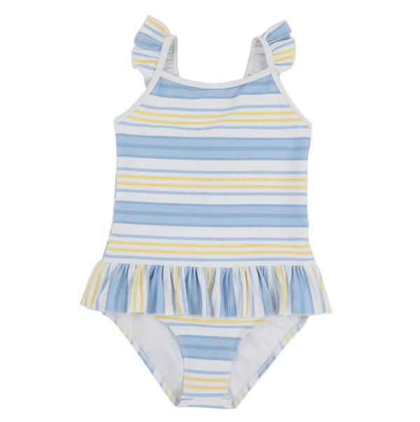 St. Lucia Swimsuit - SoBro Stripe/Worth Ave White from Anderson Parker