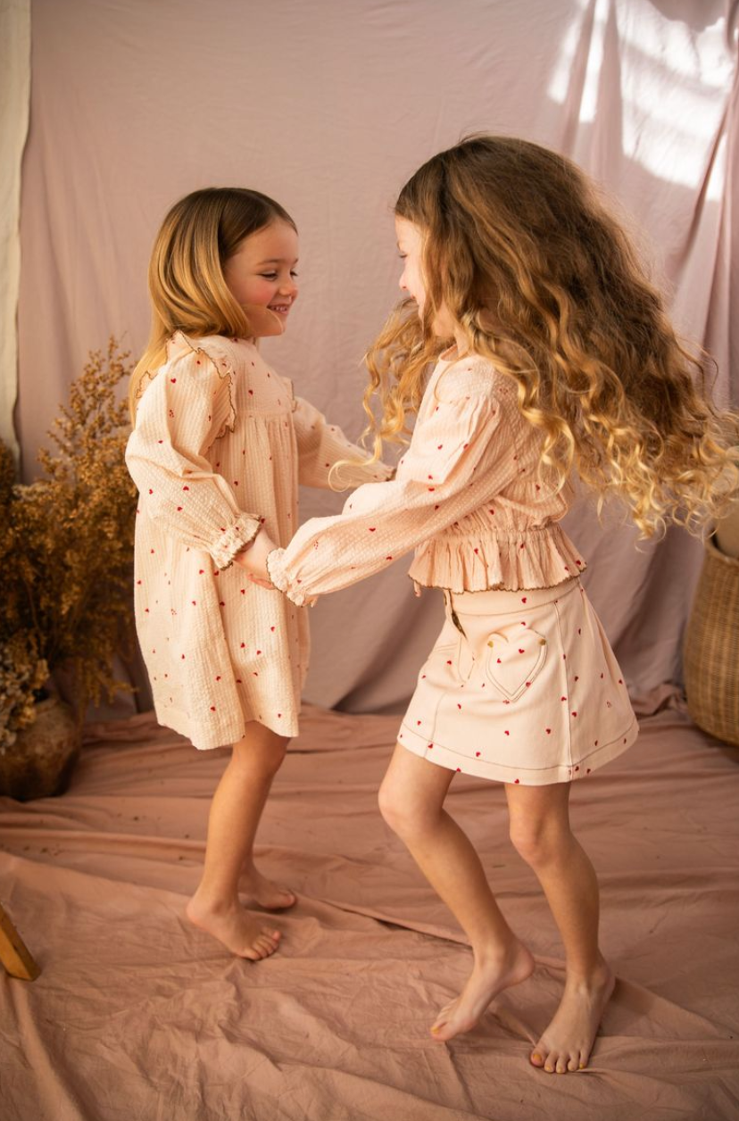 Stella Skirt-Piggy Pink Love Bug from Anderson Parker