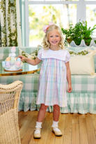 Stewart's Square Collar Dress - Brunch Plate Plaid/Worth Ave White/Palm Beach Pink from Anderson Parker