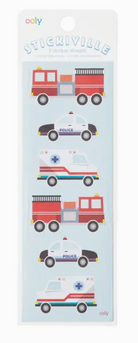 Stickiville Firetruck & Police Car from Anderson Parker