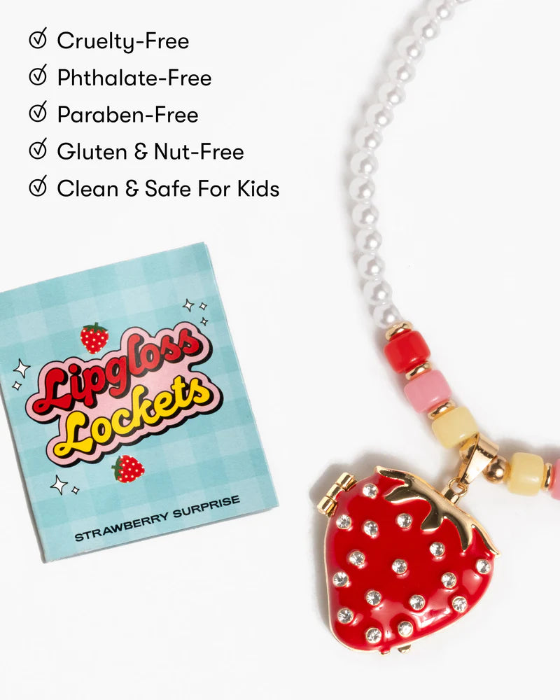 Strawberry Surprise Lipgloss Locket from Anderson Parker