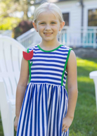 Stripe Knit Dress With Tulip from Anderson Parker