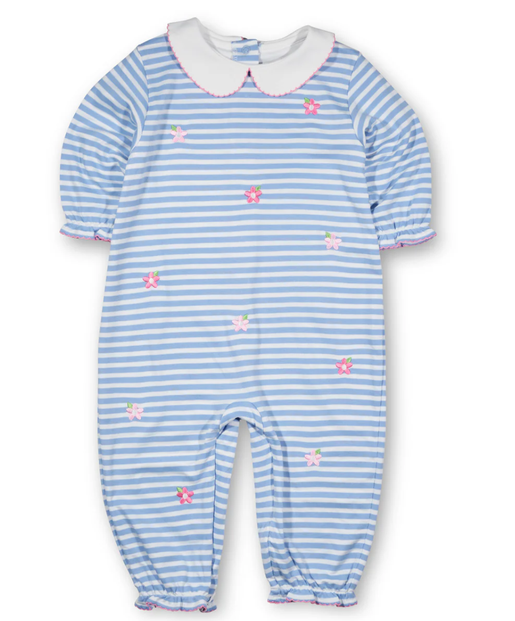 Stripe Knit Longall With Embroidered Flowers from Anderson Parker