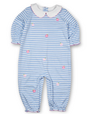 Stripe Knit Longall With Embroidered Flowers from Anderson Parker