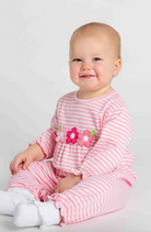 Stripe Knit Longall With Flowers from Anderson Parker