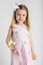 Stripe Pique Dress With Tulips from Anderson Parker