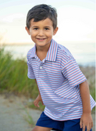 Stripe Print Performance Knit Polo from Anderson Parker