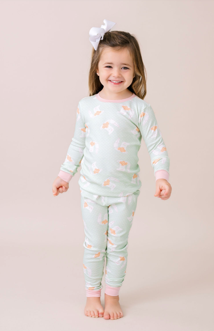 Sweet Pea PJ Set - Baking Spirits Bright - Pink from Anderson Parker