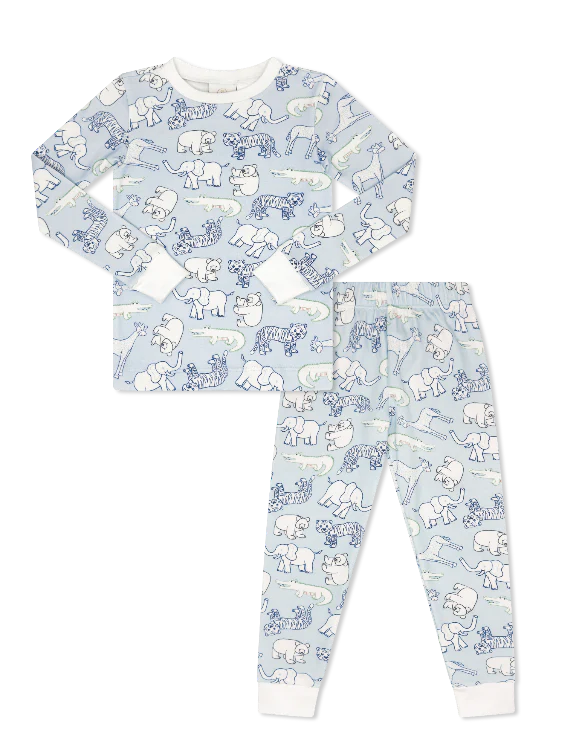 Sweet Pea PJ Set - They All Asked For You, Blue from Anderson Parker
