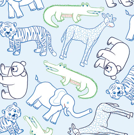 Sweet Pea PJ Set - They All Asked For You, Blue from Anderson Parker