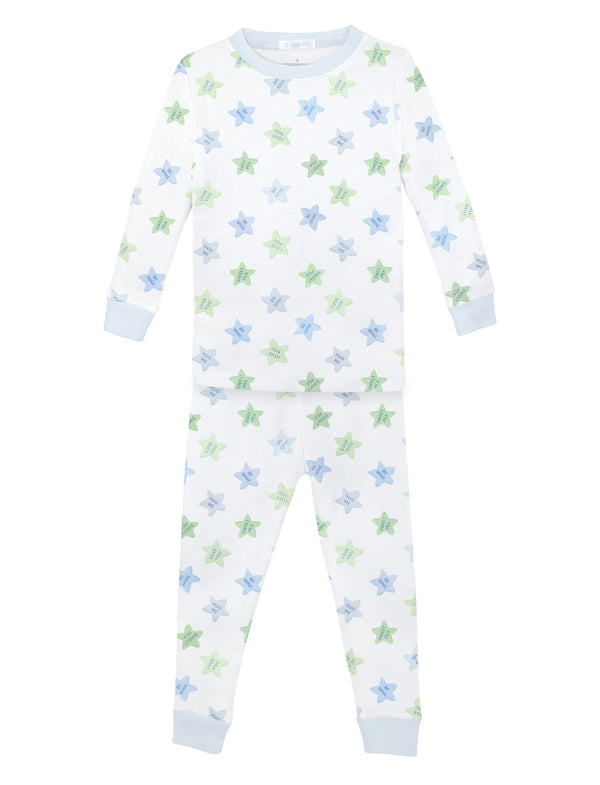 Sweet Stars 2 Piece Pajama Set - White from Anderson Parker