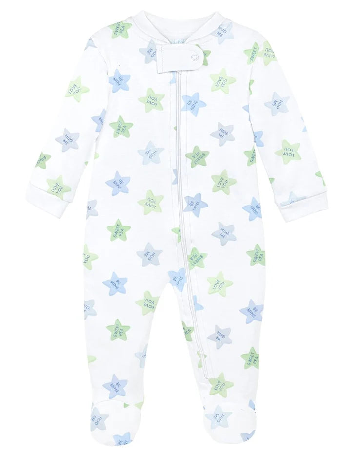 Sweet Stars Footie - White from Anderson Parker