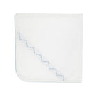 Sweetly Smocked Blessing Blanket - Worth Ave White/Buckhead Blue/Park City Periwinkle from Anderson Parker