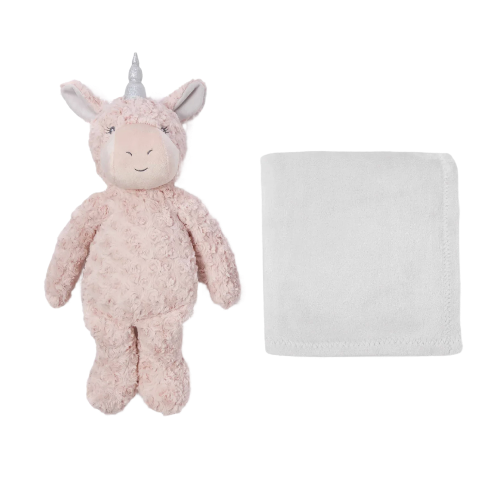 Swirl Unicorn Bedtime Huggie Plush Toy with Blanket from Anderson Parker