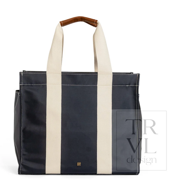TALL TOTE - COATED CANVAS NAVY from Anderson Parker