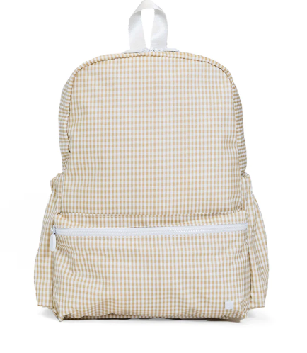 TRVL BACKPACKER - GINGHAM NEW KHAKI from Anderson Parker