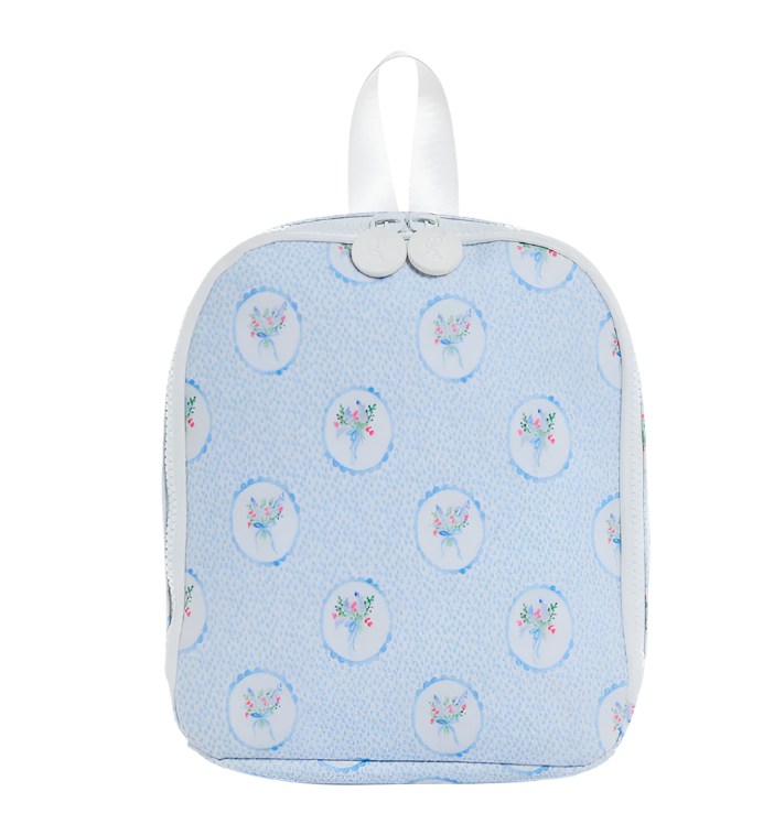 TRVL Bring It! Lunch Bag - Floral Medallion Blue - Anderson Parker