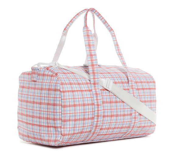 TRVL Duffel Weekender Bag - Classic Plaid Red from Anderson Parker