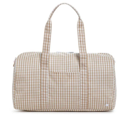 TRVL Duffel Weekender Bag - Gingham Khaki from Anderson Parker