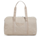 TRVL Duffel Weekender Bag - Gingham Khaki - Anderson Parker