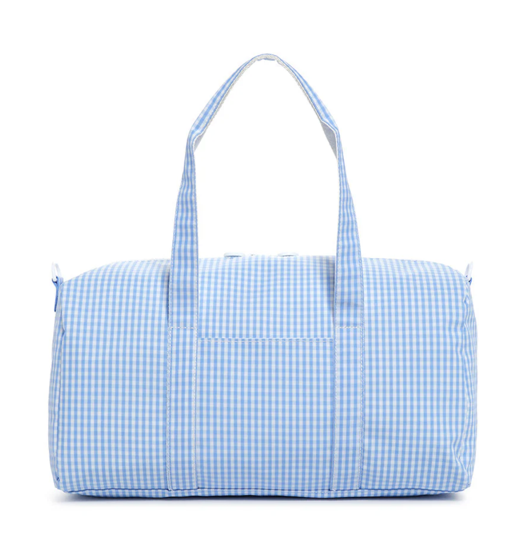 TRVL Duffel Weekender Gingham Sky from Anderson Parker