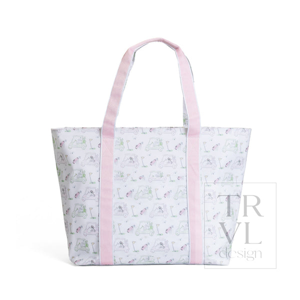 TRVL Jumbo Tote - Putt Putt Pink from Anderson Parker