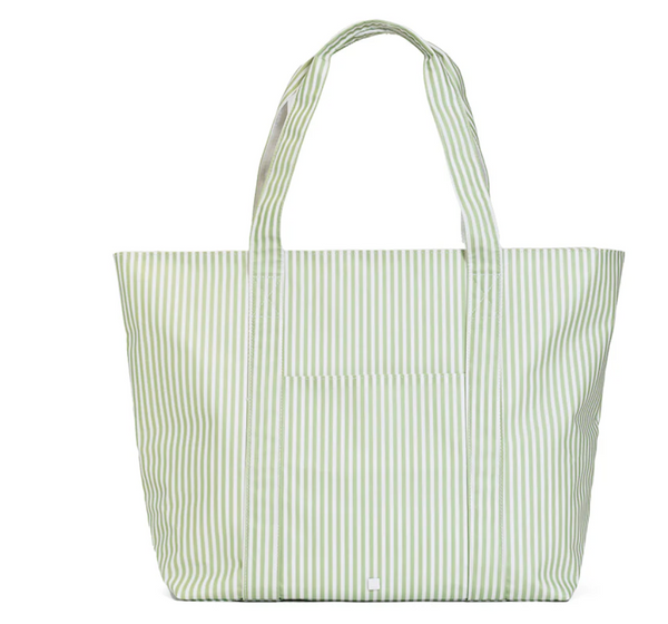 TRVL Jumbo Tote - X-Large Tote - PIMLICO STRIPE SAGE from Anderson Parker