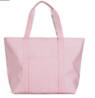 TRVL Jumbo Tote - X-Large Tote - Pimlico Stripe Dusty Rose from Anderson Parker
