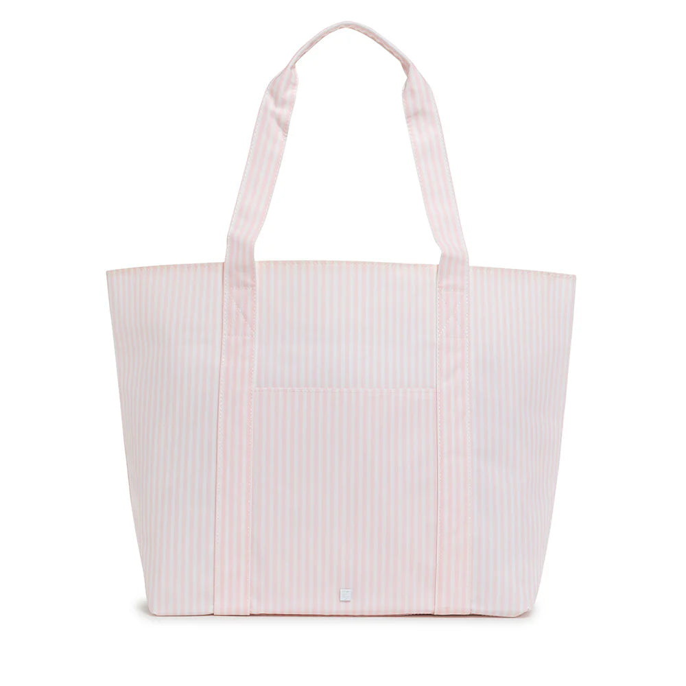 TRVL Jumbo Tote - X-Large Tote - Pimlico Stripe Pink - Anderson Parker