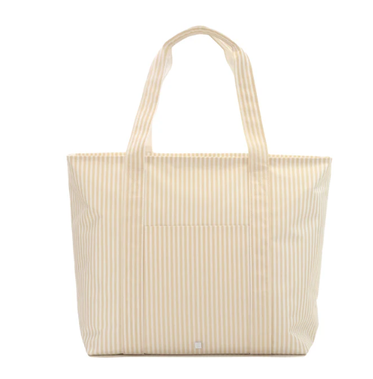 TRVL Jumbo Tote - X-Large Tote - Pimlico Stripe Sand from Anderson Parker