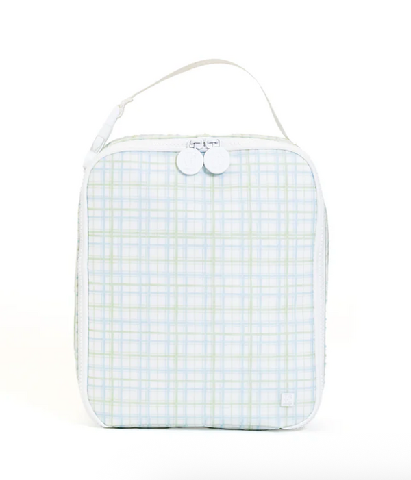 TRVL Lunch Box Insulated Bag - Classic Plaid Green from Anderson Parker