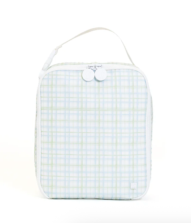 TRVL Lunch Box Insulated Bag - Classic Plaid Green from Anderson Parker