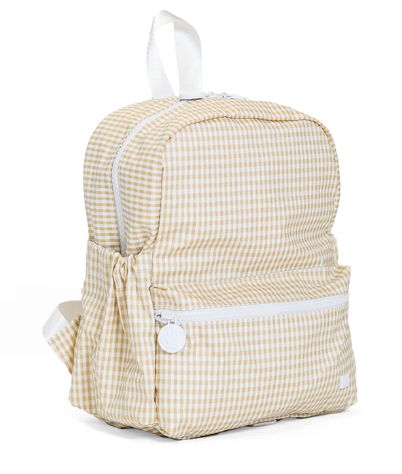 TRVL MINI BACKER - GINGHAM NEW KHAKI from Anderson Parker